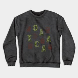 Oaxaca Alphabets - Wild Yellow Crewneck Sweatshirt